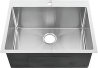 Handcrafted Top Mount Stainless Steel Kitchen Sink With Radius R10 Coved Corners