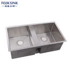 33''X18''X10 Low Divide Stainless Steel Sink , Durable Double Bowl Kitchen Sink