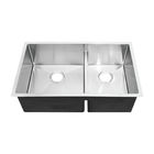 32 Inch Drop In Undermount Stainless Steel Kitchen Sink With Double Bowl