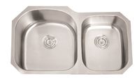 Large Double Bowl Kitchen Sink No Drainer 304 Stainless Steel Material