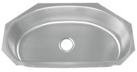 10 Inch Single Bowl Kitchen Sink Undermount Installation 16G Thickness / Round Stainless Steel Kitchen  Sink