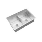 Stainless Steel 304 18 Gauge Kitchen Workstation Sink Residential Over Mounted