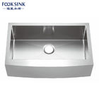 Nano PVD 33 Inch Apron Stainless Steel Kitchen Sink 1 Bowl