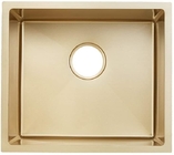 SUS304 Single Bowl Gold Kitchen Basin Sink Surface Anti Scratch Nano