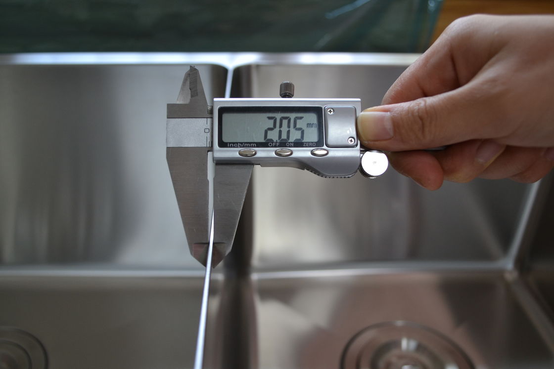 Deep Stainless Steel Kitchen Sink Top Mount Corner Kitchen Sink With Narrow Gap