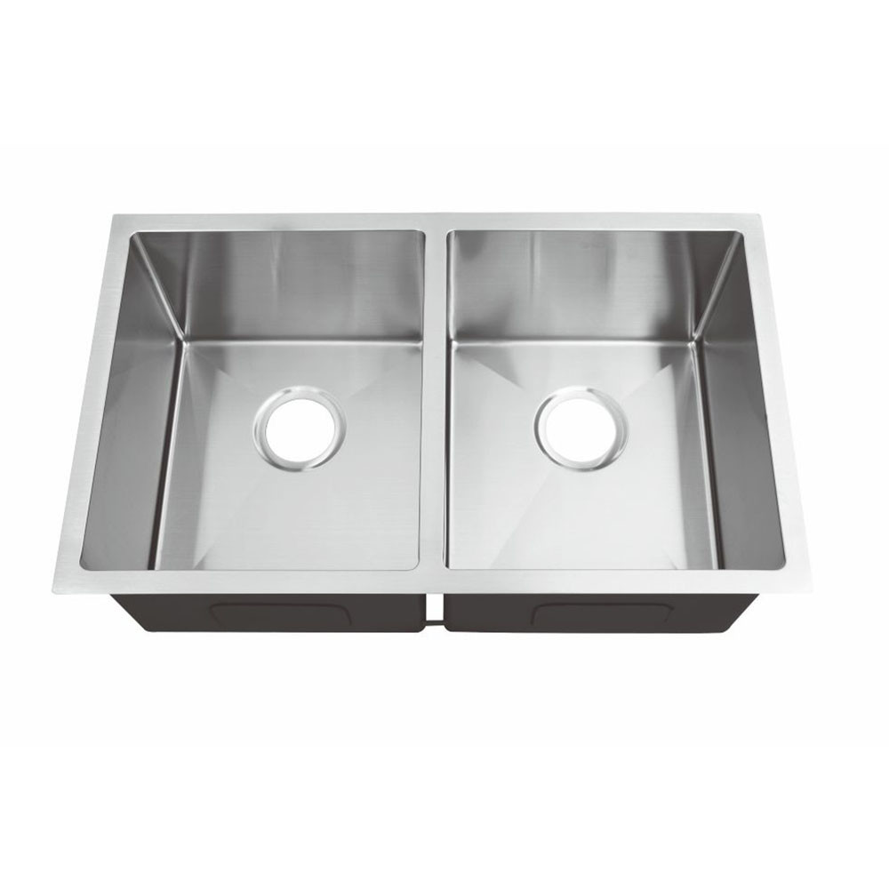 Handmade Brushed Stainless Steel Sink , 30 X 18 Undermount Sink With