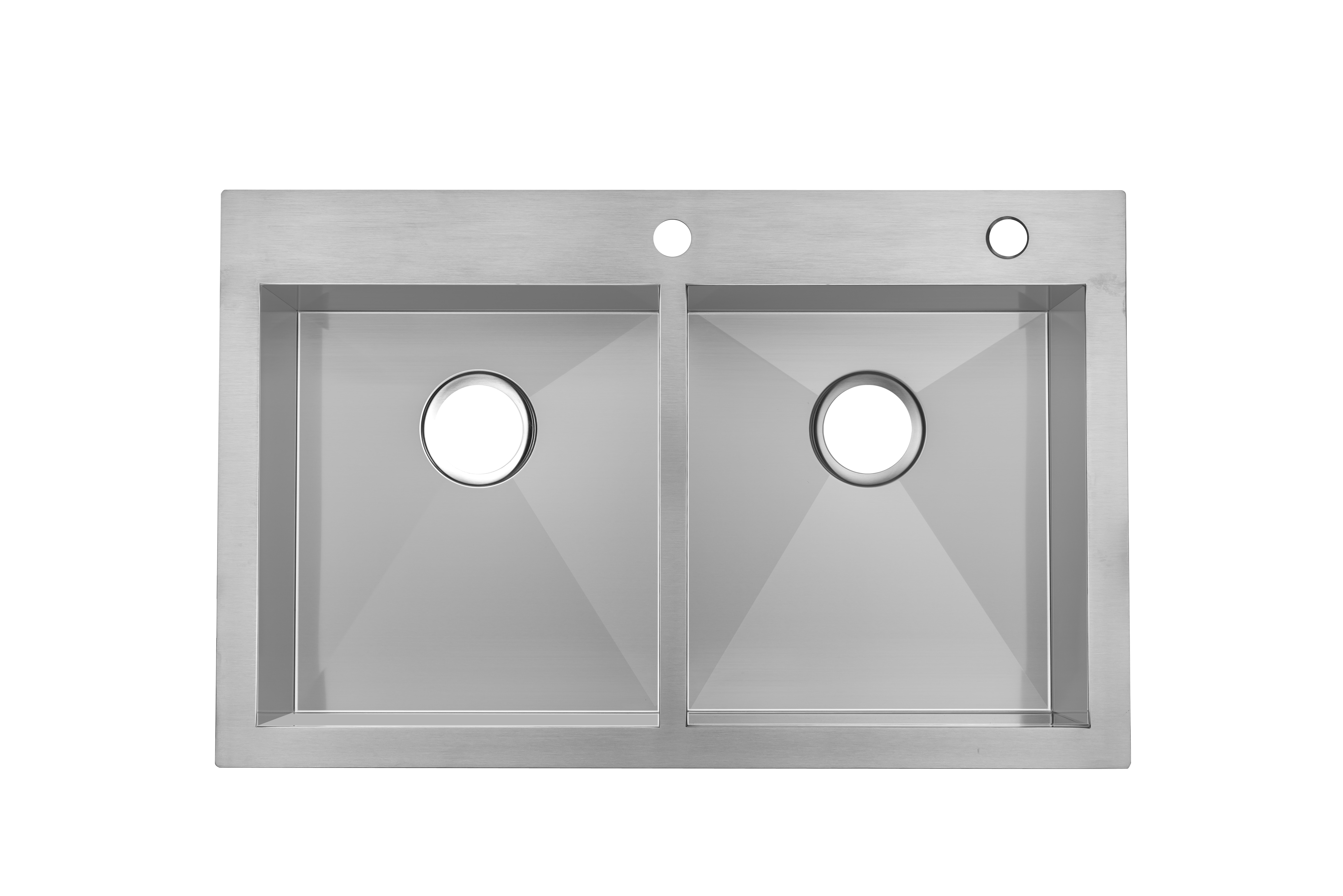 Hand Made Top Mount Stainless Steel Kitchen Sink Easy Installation