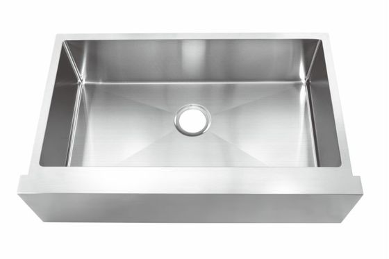 Single Bowl 35''X 21'' Apron Stainless Steel Kitchen Sink With Long Using Life