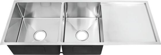 16 Gauge Stainless Steel Sink With Drainboard , Undermount Handmade Kitchen Sink