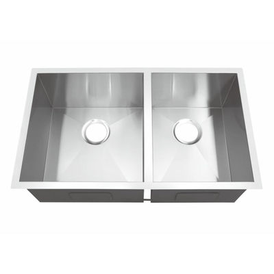 5 Years Warranty Undermount Stainless Steel Kitchen Sink With Double Bowl / Drop In Stainless Steel Kitchen Sink