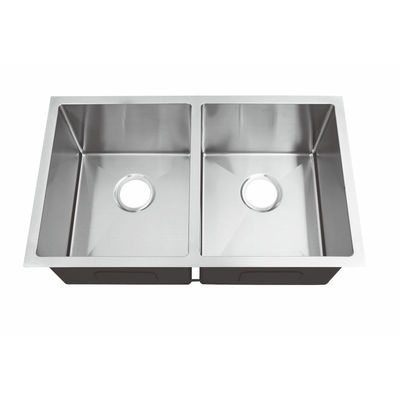 Stainless Steel Double Basin Undermount Kitchen Sink With Long Using Life