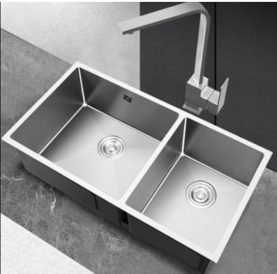 Undermount 304 Stainless Steel Sink Deep Double Bowl