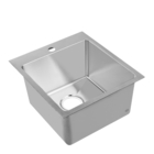 China Supply Above Counter Topmount Sink Stainless Steel 304 Bowl Kitchen Sink With Drain