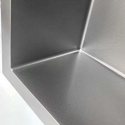 Popular Korean Style Top Mount Sink 860x520mm Embossed Kitchen Sinks with 185mm Drain Hole Honeycomb Nano Sink Scratch Resistant Ss304 Stainless Steel Sink for Apartment Flat