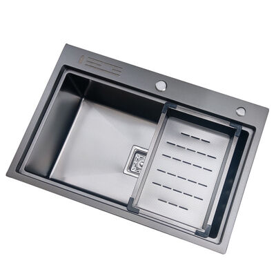 Embossed Honeycomb Sink For The Kitchen 304 Stainless Steel Kitchen Sinks 16/18Gauge Popular Scratch Resistant And Silent Nano Wash Basin Workstation Sink With Accessories