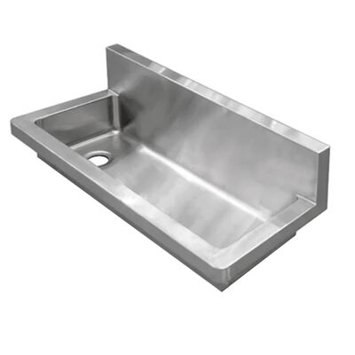 Industrial Utility Sink 1800x435mm 304 Stainless Steel Sinks For Factory School Brushed finish Wall Mounted 304 Easy To Clean Metal Wash Trough Lavello ﻿