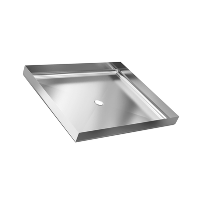 High Quality Square Bathroom Tray For Apartment Hotel Rv Portable American And European Standards 304 Stainless Steel Shower Base