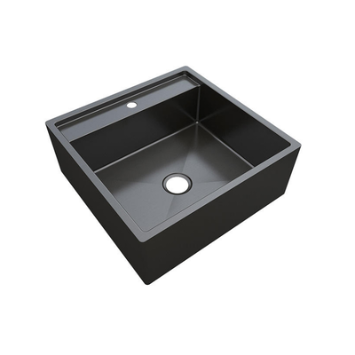 Luxury Style Bathroom Sinks For Hotel Apartment Toilet Chinese Factory Produces And Wholesales Black Gold 304 Stainless Steel Bathroom Sinks