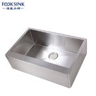 OEM Handmade Apron Stainless Steel Kitchen Sink With Lifetime Warranty / Laundry Room Sink