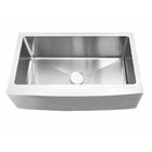 Handmade 33 Inch Apron Stainless Steel Kitchen Sink Easy Maintenance