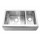 100% Perfect Fit Modern Apron Sink Smooth Stainless Steel Satin Finish