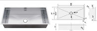 304 Stainless Steel Undermount Sink , Fast Drainage Luxury Kitchen Sinks