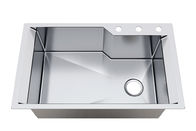 30 Inch 16 Gauge Top Mount Double Bowl Stainless Steel Kitchen Sinks With Honeycomb Box