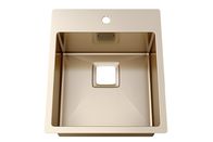 Luxury 304 Sus Above Counter Bathroom Sink For Hotel Sanitary Ware / Brushed Stainless Steel Kitchen Sink