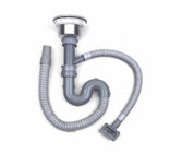 SS 304/201 PP Kitchen Sink Accessories Water Strainer Siphon Flush Drain Plumbing Fittings