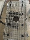 Stainless Steel Bottom Grid Kitchen Sink Accessories With Center Drain Hole