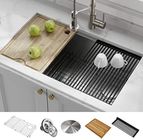 Standard Size Stainless Steel Kitchen Workstation Sink With Accessories