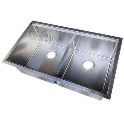 Multi Functional Countertop Installation Undermount Kitchen Sink Durable Handmade 304 Stainless Steel Workstation Sink With Accessories Double Bowl Sinks Fregadero De Cocina