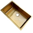 Undermount Nano PVD Stainless Steel Sink 30'' Single Bowl Gold