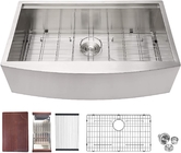 33x22'' Handmade Ledge Kitchen Workstation Sink Rectangular Bowl Shape