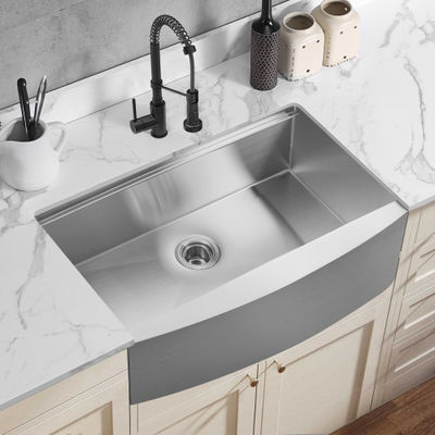 Farmhouse Apron Front Kitchen Sinks with drainer 10inch deep Heavy Duty 3mm Thicken 304 Stainless Steel Sinks basin