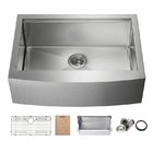 Single Bowl 36 Inch Kitchen Sink Apron Front Farmhouse Workstation 304 Stainless Steel