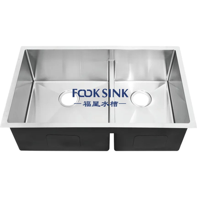 Luxury Style Stainless Steel 304 Kitchen Sink 32"x19" Undermount Double Bowl Sinks