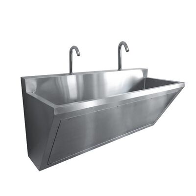 Commercial 304 316 Stainless Steel Sink For Hospital Surgical Sink With Splash Plate Outdoor Hand Washing Lavamanos Quirurgico Acero 316