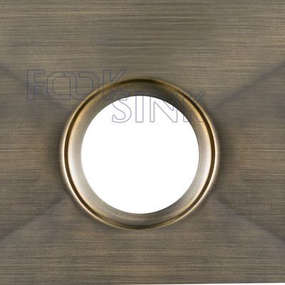 Modern Underment Sink 540x440mm Vintage Bronze Kitchen Sinks 304 Stainless Steel 10inch Deep Sink Without Faucet Fregadero De Cocina