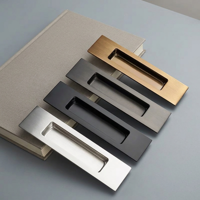 High Quality Sliding Door Flush Pull Handles Stainless Steel 304 Custom Size Brushed Face Suitable For Door And Drawer Handles, Scratch Resistant