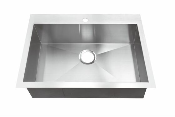 Modern Design Above Counter Top Kitchen Sinks Wholesale Rectangular Nano Black 304 Stainless Steel Sinks