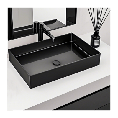 Luxury Style Bathroom Sinks For Hotel Apartment Toilet Chinese Factory Produces And Wholesales Black Gold 304 Stainless Steel Bathroom Sinks