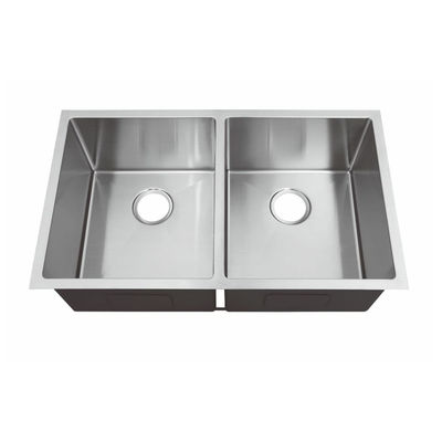 Commercial Modern Design Double Bowl Kitchen Sink Strong Anti Bacterium Performance