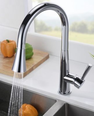 Commercial Kitchen Sink Faucet , Modern Single Handle Bathroom Faucet