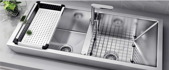 38" X 18"X 9'' Top Mount Stainless Steel Kitchen Sink Fast And Easy Drainage / Overmount Kitchen Sink