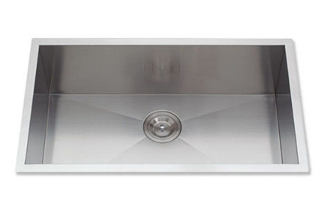 Practical Space Saving Kitchenware Deep Double Sinks Stainless Steel Polished / Under Mount Kitchen Sink