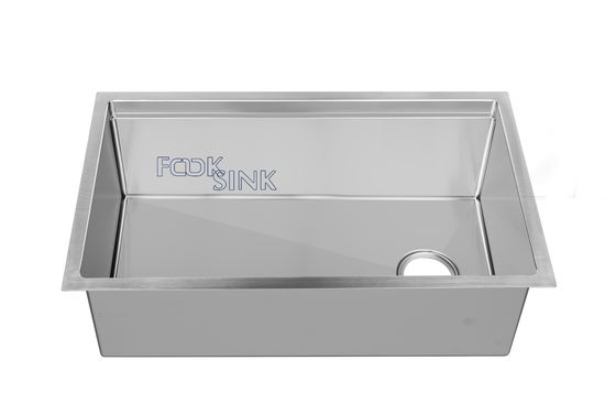 Polished Kitchen Workstation Sink 16G 32 Inch Sound Deadening Insulation