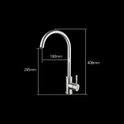 Deck Mounted Modern Sink Faucet Hot And Cold Single Handle Sink Stainless Steel Water Mixer Tap