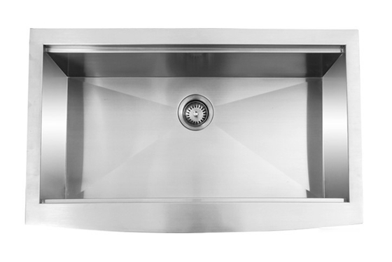 30X22 Inch Kitchen Workstation Sink Single Bowl Ledge Apron 304 Stainless Steel